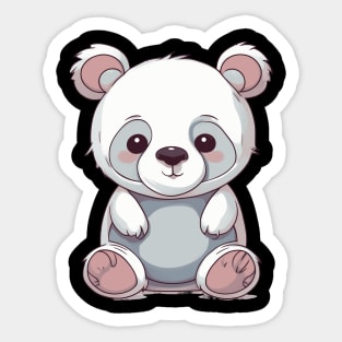 Baby White Panda Sticker